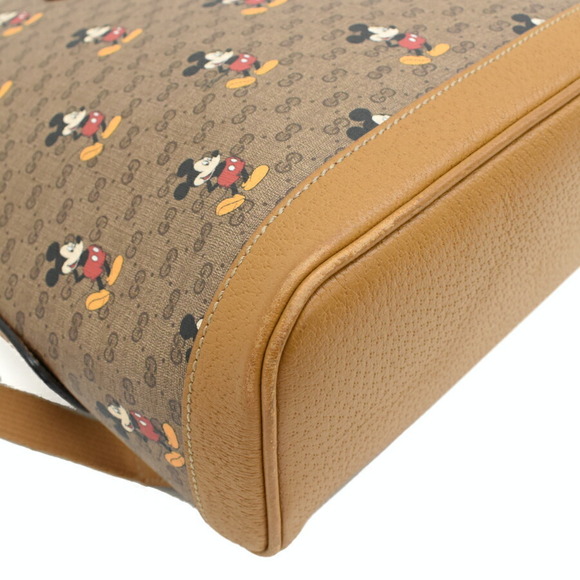 Gucci Disney Collaboration Backpack GG Supreme Beige Ebony - Picture 6 of 9